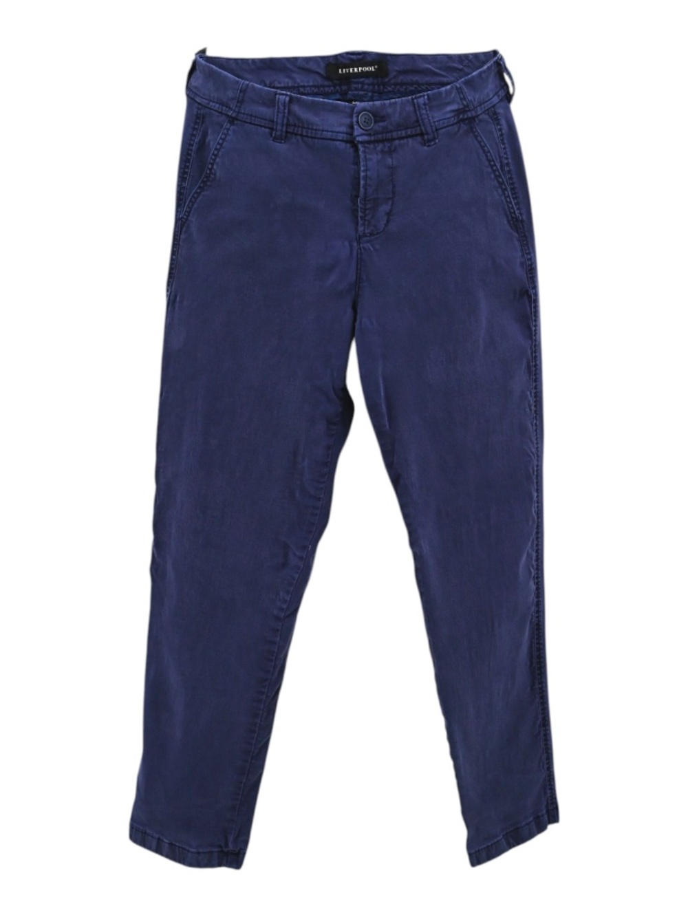 LIVERPOOL Ryder Straight Leg Trouser Navy Sz 6 / 28 Evening Blue